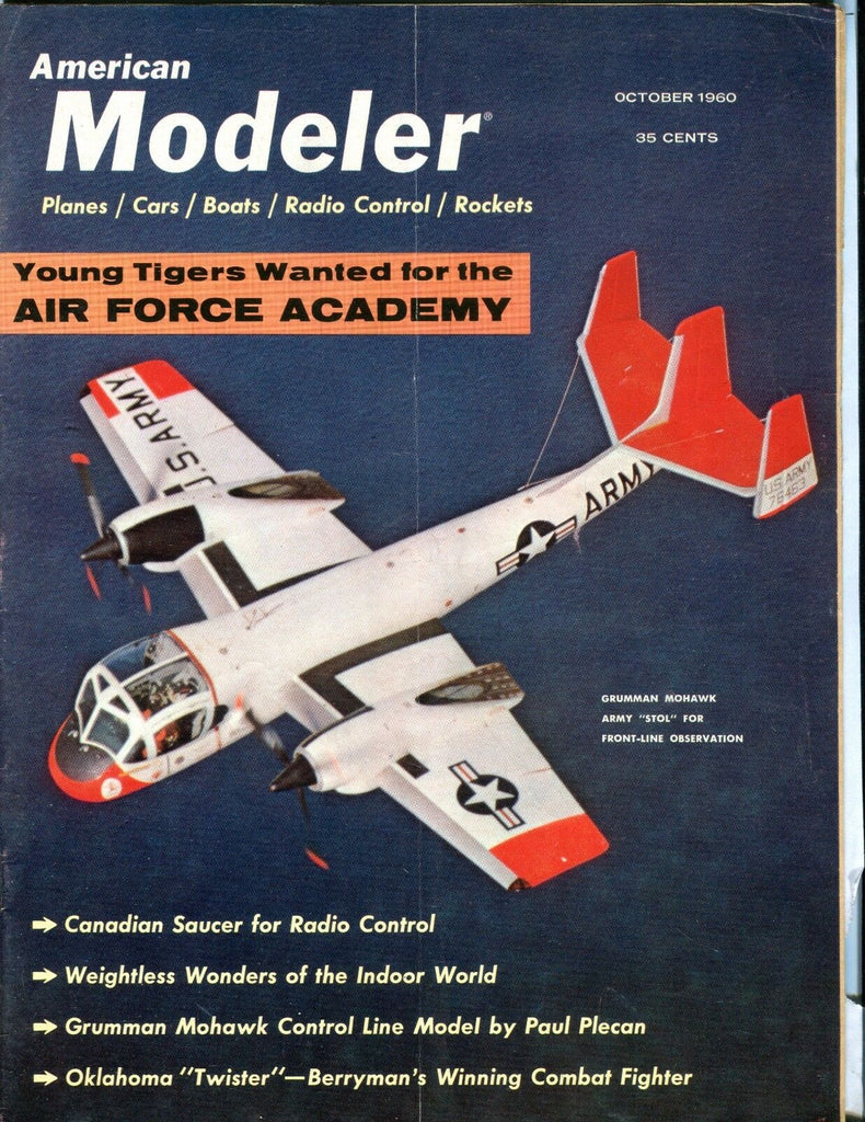 American Modeler Magazine October 1960 Grumman Mohawk VG No ML 040517nonjhe