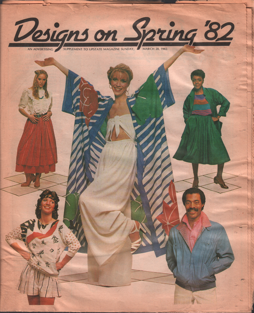 Designs on Spring 1982 Advertising Supplement Upstate Magazine Fashion 062320AME
