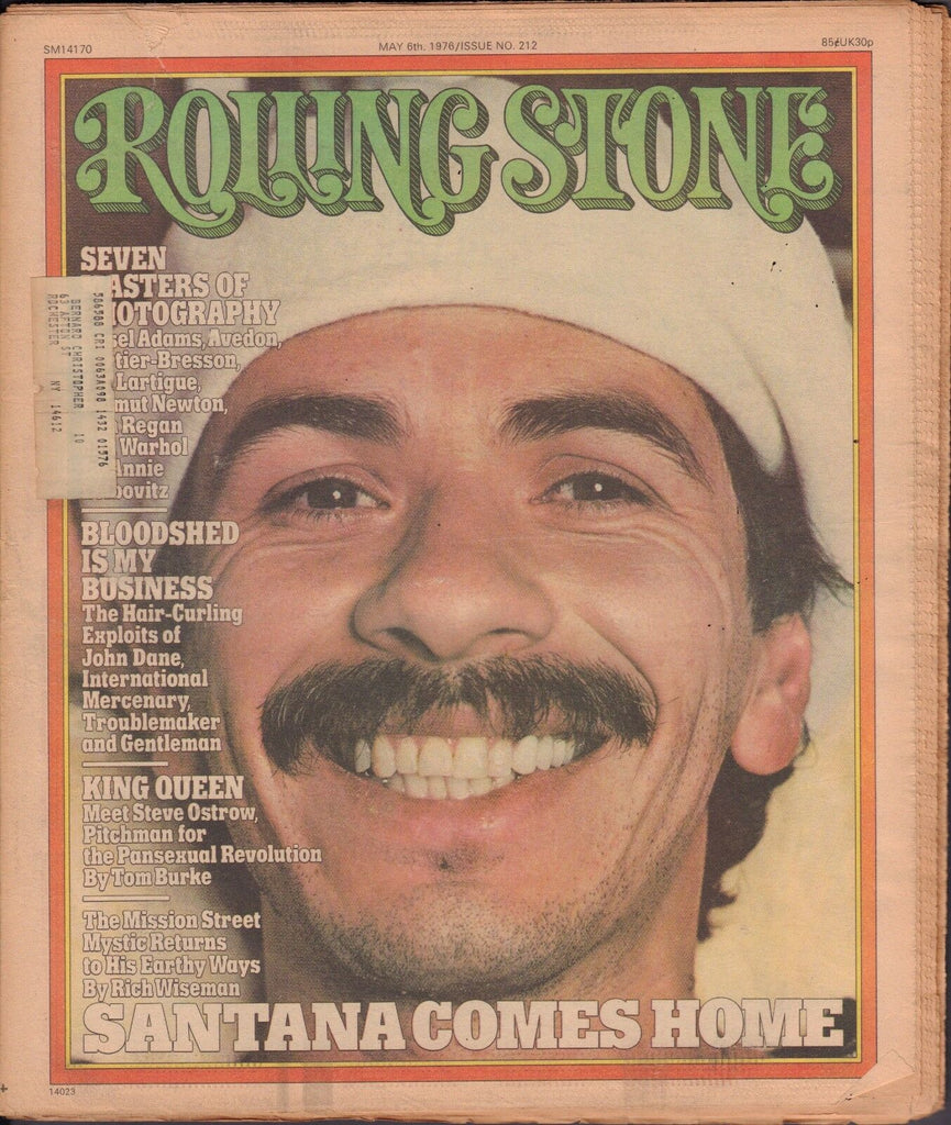 Rolling Stone May 16 1976 Santana, Avedon w/ML 122116DBE2