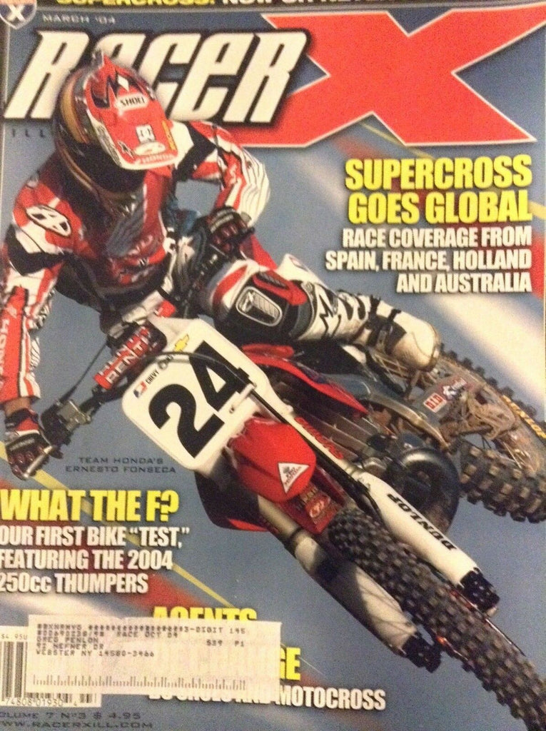 Racer X Magazine Honda's Ernesto Fonseca March 2004 121818nonrh2
