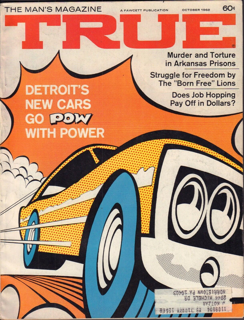 True magazine October 1968 'Detroit's New Cars go POW with Power' w/ML 110916DBE