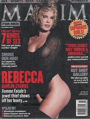 Maxim November 2002 Rebecca Romijn-Stamos VG 021216DBE