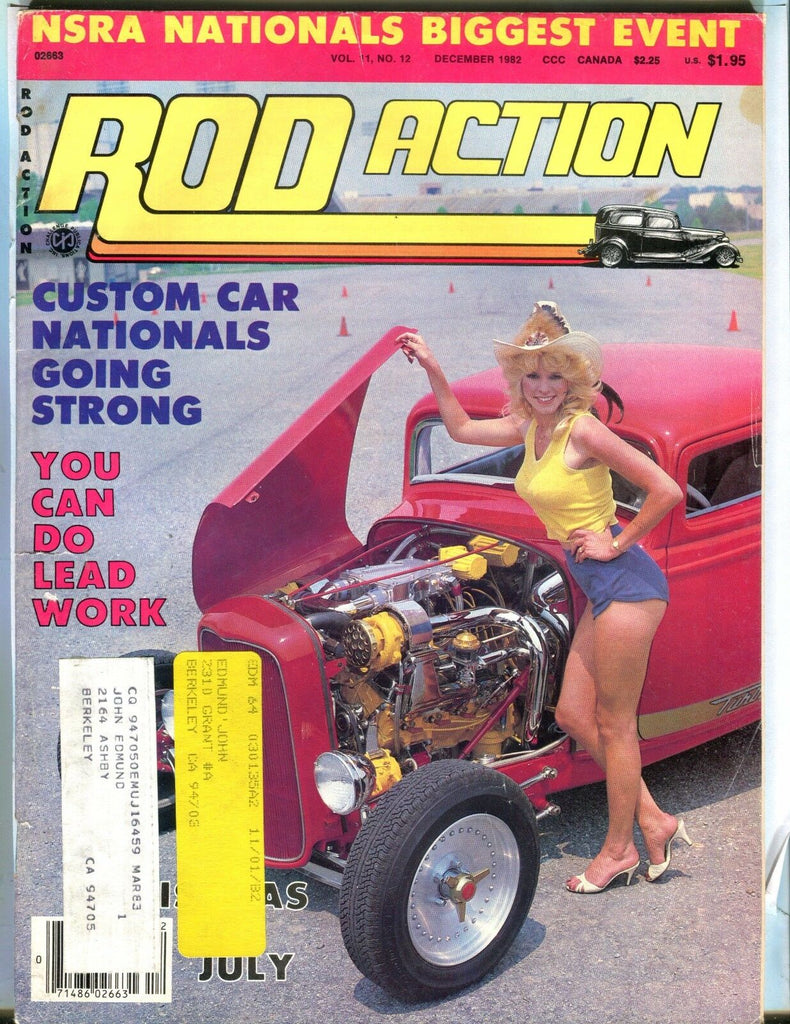 Rod Action Magazine December 1982 NSRA Nationals VG w/ML 030817nonjhe