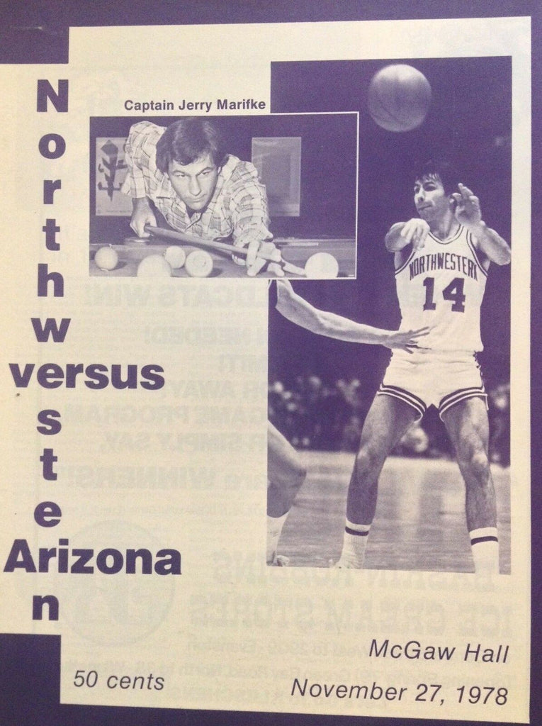 Northwestern Versus Arizona Magazine McGaw Hall November 27, 1978 042118nonrh