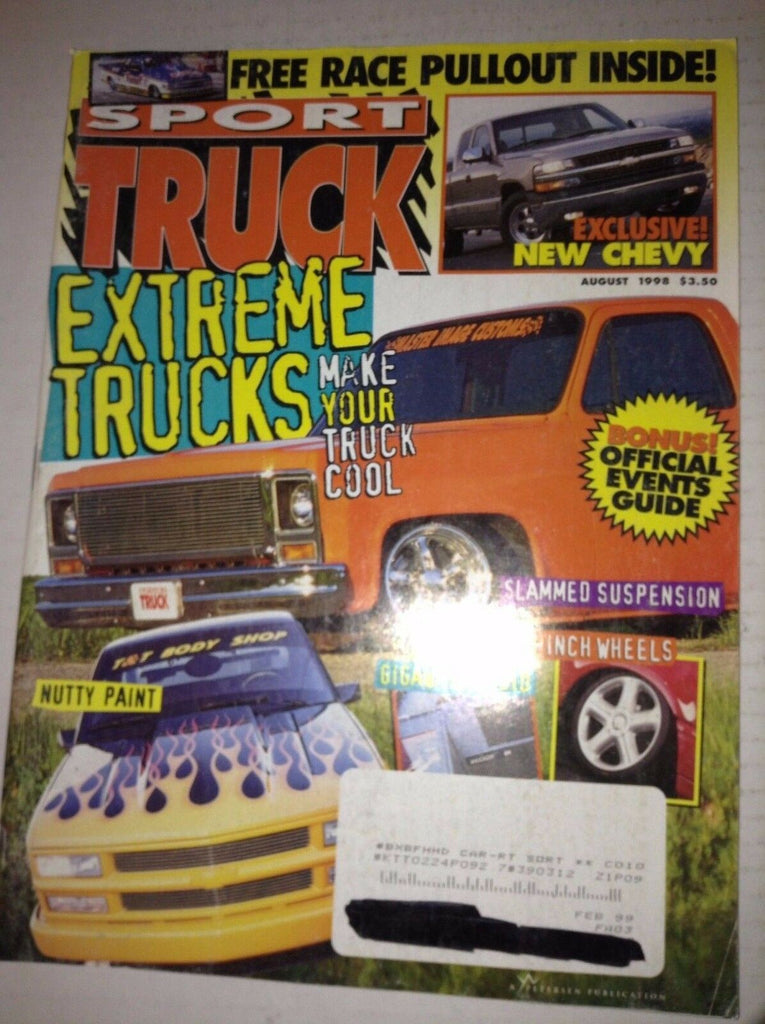 Sport Truck Magazine Extreme Trucks New Chevy August 1998 041917nonrh2