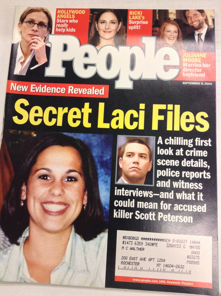 People Magazine Secret Laci Files Scott Peterson September 8, 2003 050417nonr