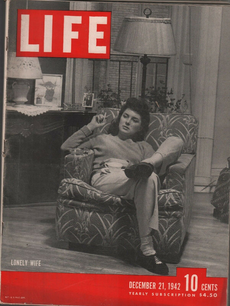 Life Magazine December 21 1942 Lonely Wife Vintage WWII Ads 082119AME