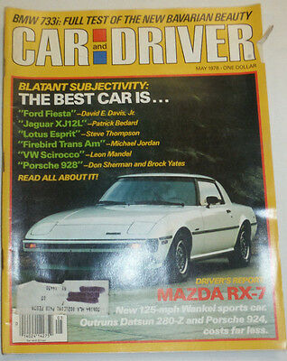 Car And Driver Magazine Ford Fiesta & Jaguae XJ12L May 1978 123014R2
