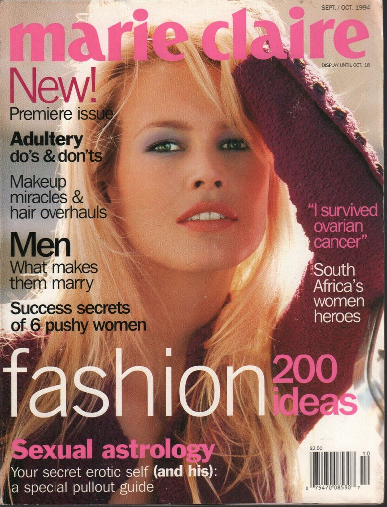 Marie Claire Fashion Magazine Sept/October 1994 Claudia Schiffer 09102 –  mr-magazine-hobby