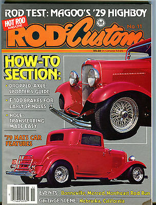 Rod & Custom Magazine No. 11 1980 How-To Section EX 061616jhe