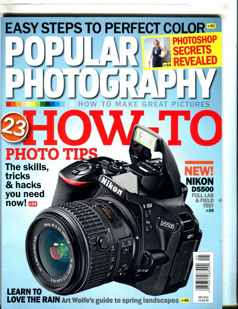 Popular Photography Magazine May 2015 Photo Tips EX No ML 050517nonjhe