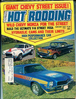 Hot Rodding Magazine February 1977 Giant Chevy Street Issue ML VGEX 122215jhe