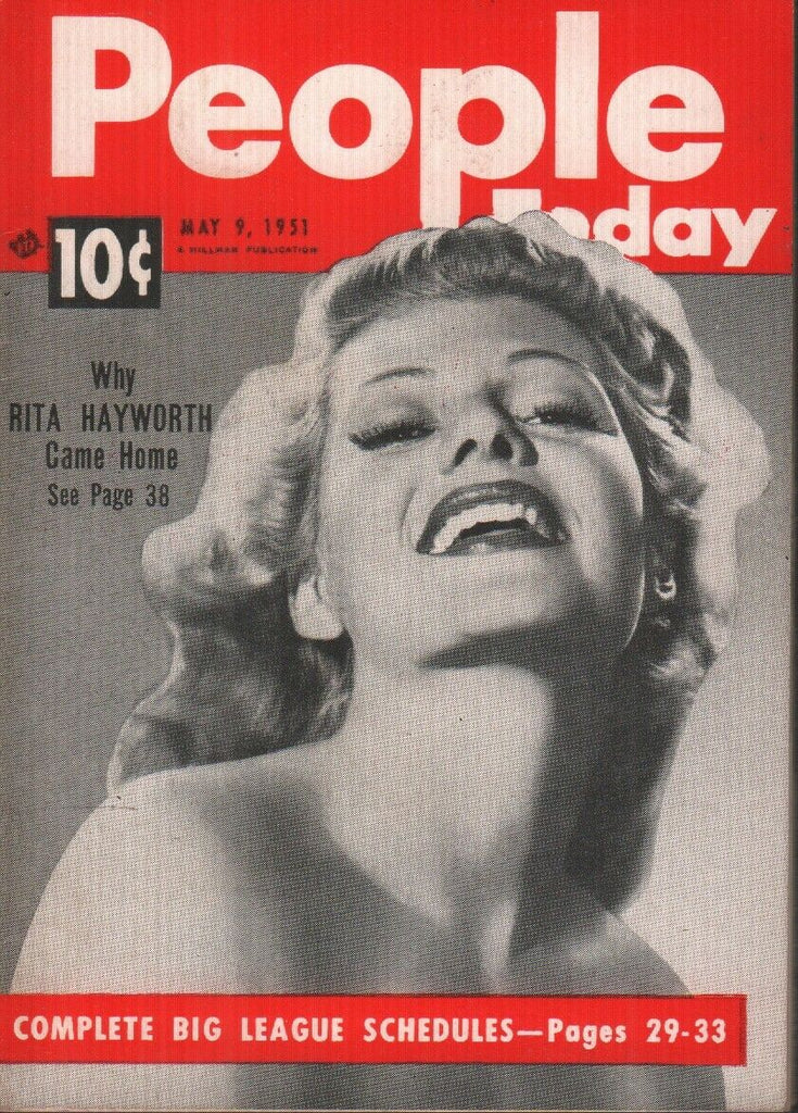 People Today May 9 1951 Rita Hayworth Cheesecake Pin Up 070819AME