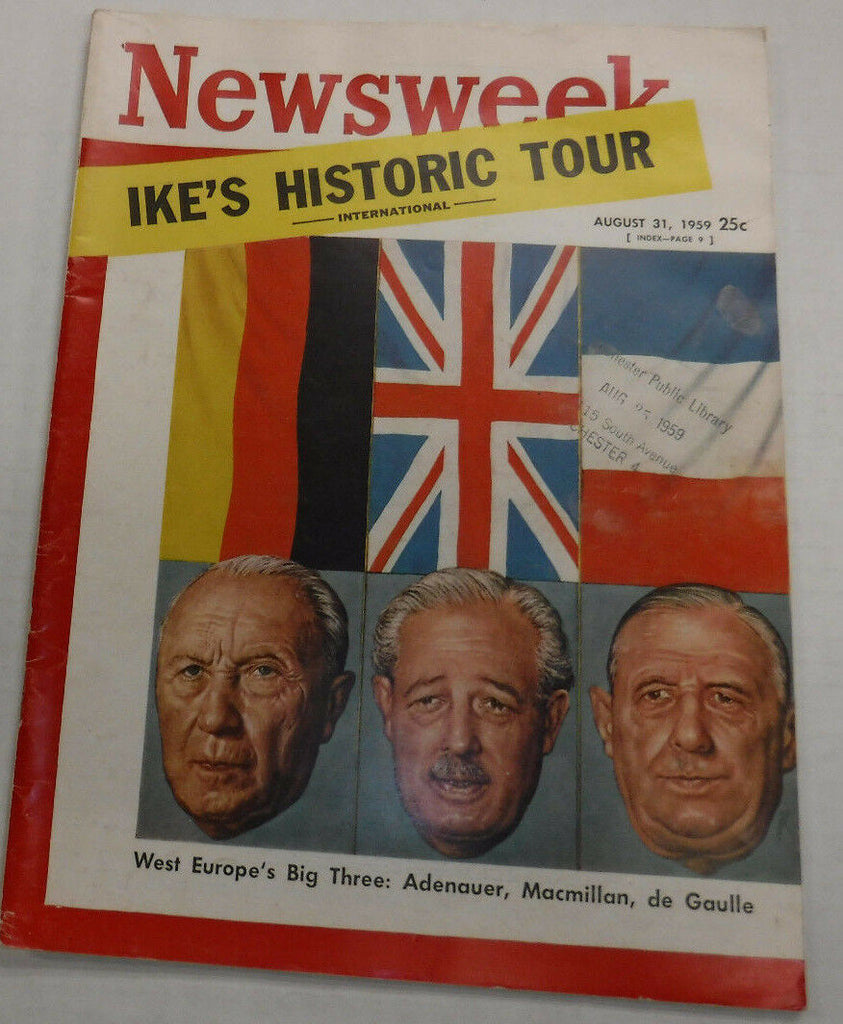 Newsweek Magazine Ike's Historic Tour August 31, 1959 100716R2