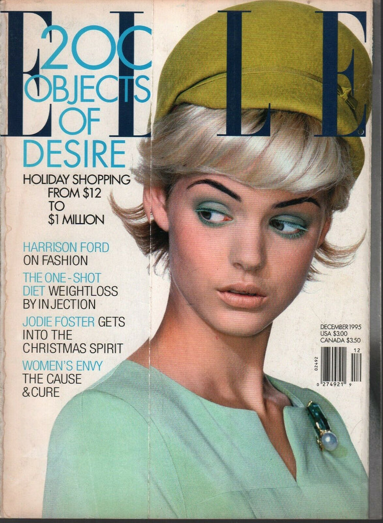 Elle Fashion Magazine December 1995 Harrison Ford Jodie Foster 091420ame
