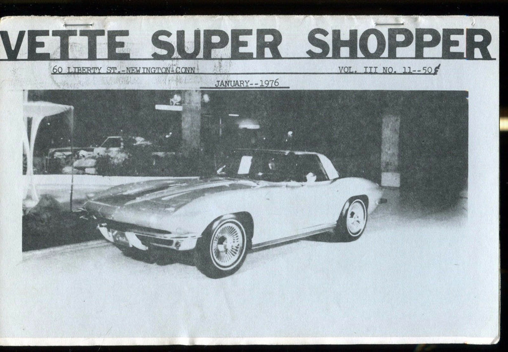Vette Super Shopper Corvette January 1976 EX 030117nonjhe