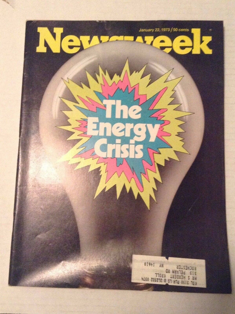 Newsweek Magazine The Energy Crisis January 22, 1973 102016RH