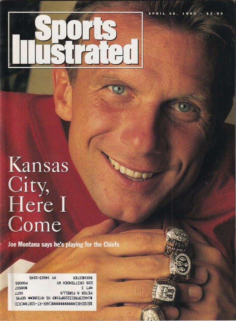 Sports Illustrated Joe Montana Playing For Chiefs April 26, 1993 091719nonr