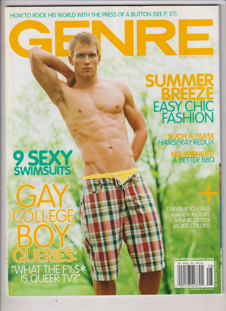 Genre Gay Fashion Mag Enrique Iglesias Mandy Moore Jul/Aug 2007 031120nonr