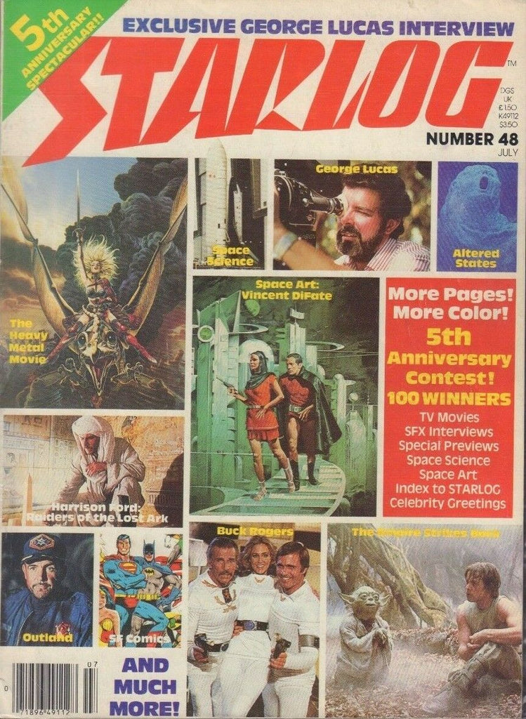 Starlog #48 July 1981 George Lucas Star Wars Vincent DiFate 020519DBE