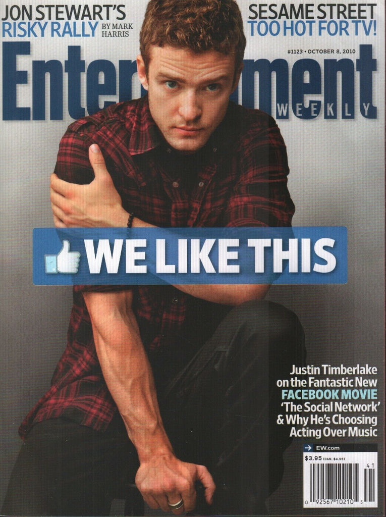 Entertainment Weekly October 8 2010 Justin Timberlake Jon Stewart 012819AME2
