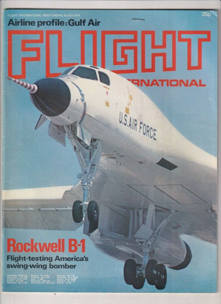 Flight International Mag Gulf Air Rockwell B-1 July 24, 1976 022120nonr