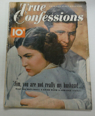 True Confessions Magazine One Unfaithful Night July 1951 070115R2
