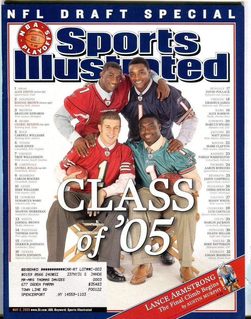 Sports Illustrated Magazine May 2 2005 Alex Smith EX w/ML 030817nonjhe