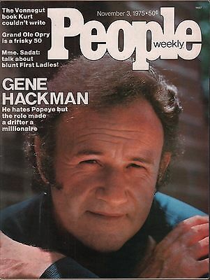 People Weekly November 3 1975 Gene Hackman, Mme. Sadat VG 012916DBE