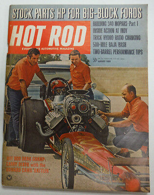 Hot Rod Magazine Larry Dixon & 340 Mopars NO ML August 1969 050615R