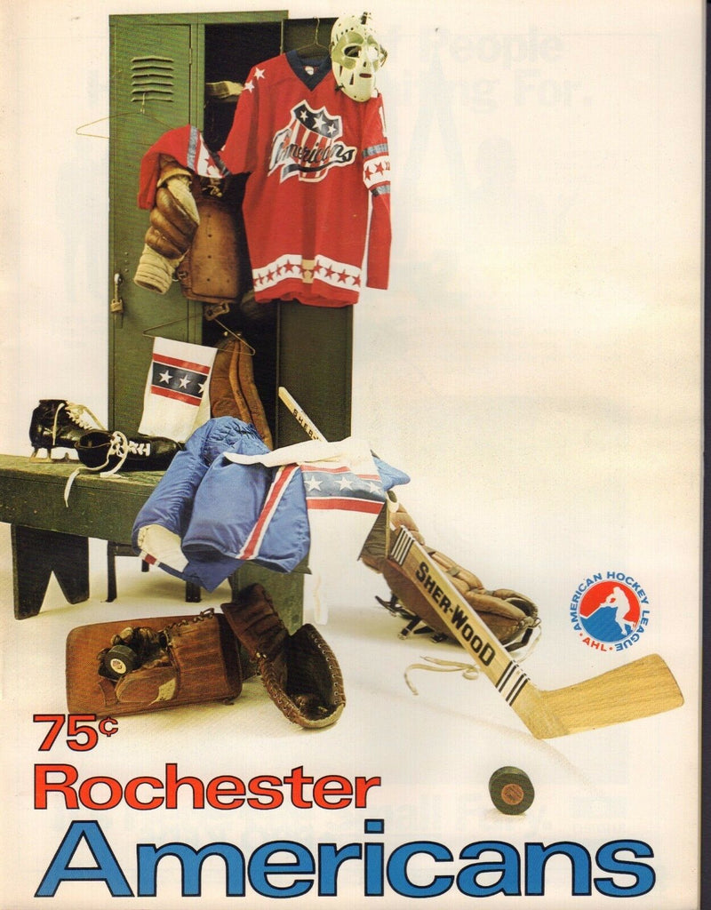 Rochester Americans 1974-75 Hockey Program vs, Nova Scotia 072917nonjhe