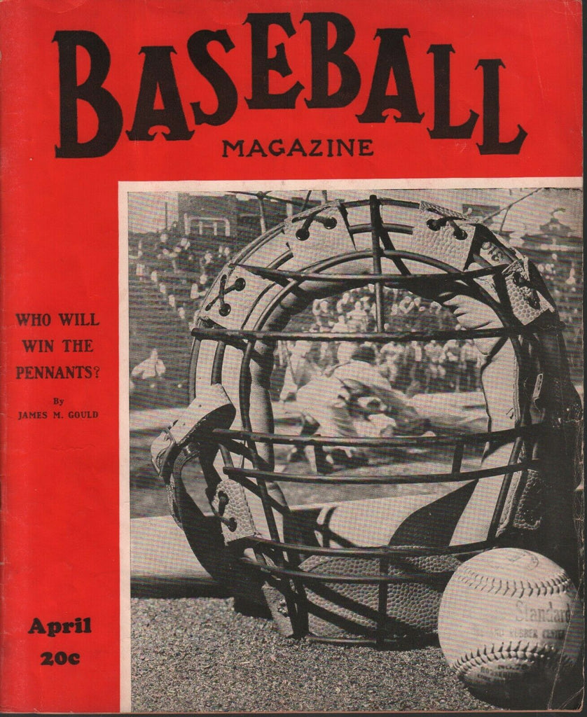 Baseball Magazine April 1938 Chester A Gazdowske Joe Cronin Red Sox 012220AME2