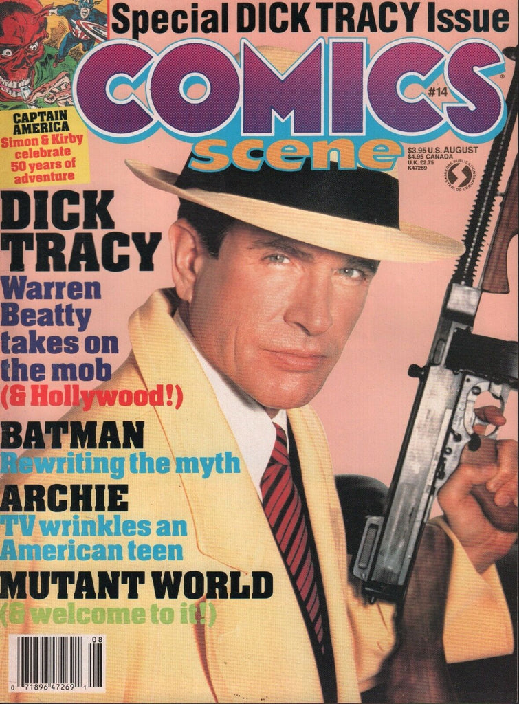 Comics Scene #14 Warren Beatty Dick Tracy, Jack Kirby, Batman 071217DBE