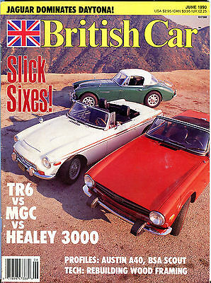 British Car Magazine June 1990 Slick Sixes! Jaguar Daytona EX 021716jhe