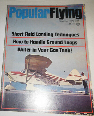 Popular Flying Magazine Short Field Landing Techniques November 1973 080514R