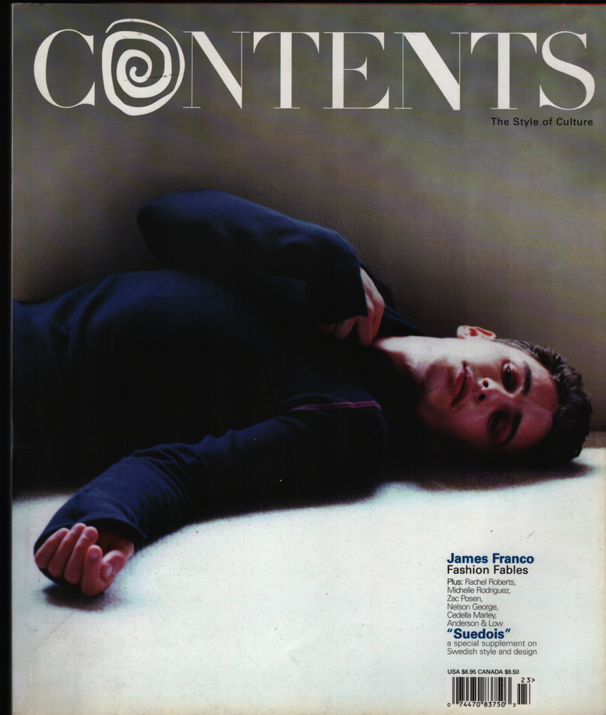 Contents Swedish Magazine #23 2002 James Franco Zac Posen 022521ame2