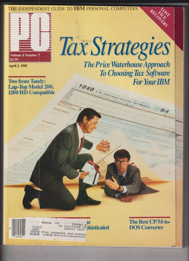 PC Mag Tax Strategies The Best DOS Converter April 2 1985 330 pages! 120719nonr2