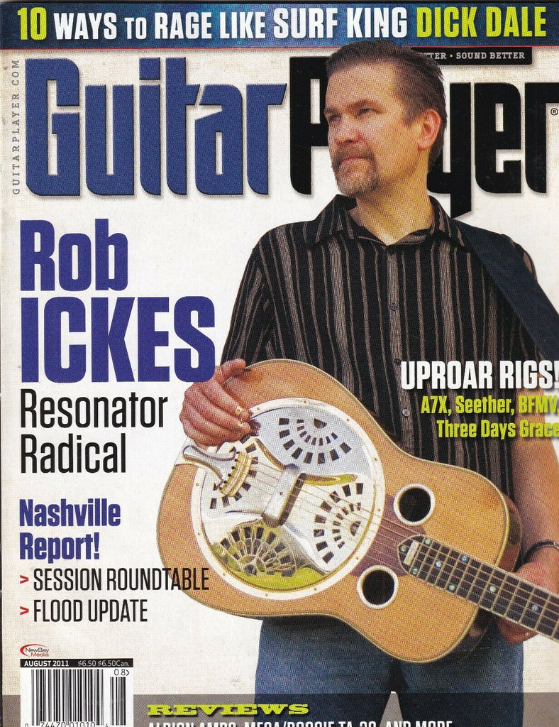 Guitar Player Magazine Rob Ickes Dick Dale August 2011 100219nonr