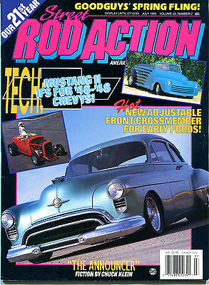 Street Rod Action July 1993 Front Crossmember Early Fords EX 122815jhe