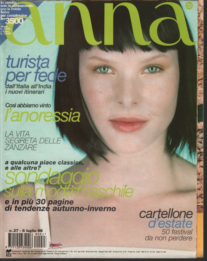 Anna Italian Fashion Magazine July 1998 Abito Modyva Fabian 030320AME