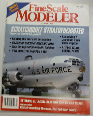 FineScale Modeler Magazine Scratchbuilt Stratofreighter March 1994 052715R