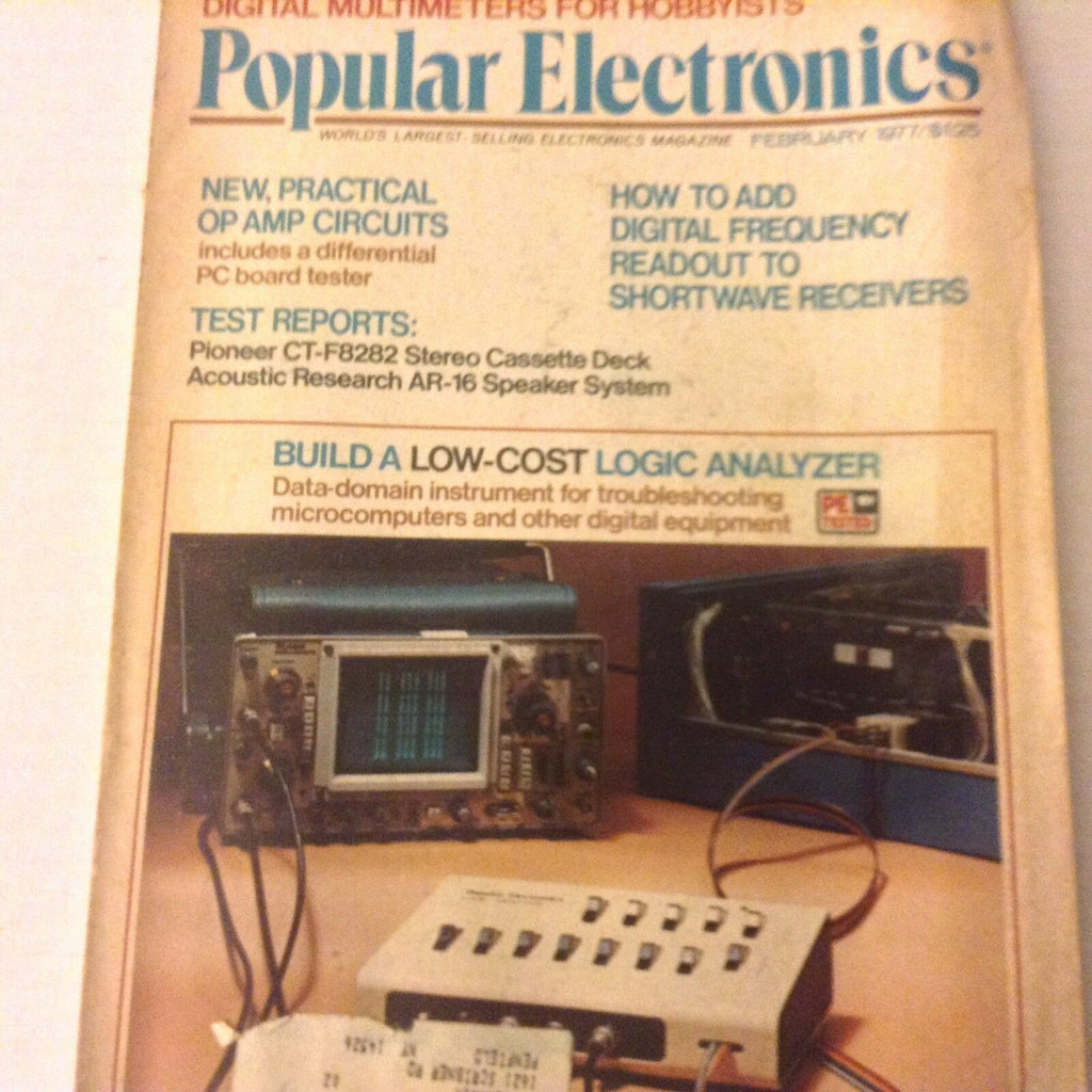 Popular Electronics Magazine Low Cost Logic Analyzer February 1977 071917nonrh