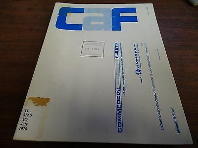 Commercial Aircraft Fleets July 1978 Paperback Ex-FAA 032216ame2