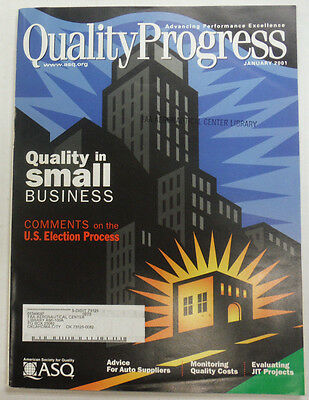 Quality Progress Magazine Quality In Small Business January 2001 FAL 060815R3