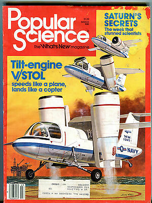 Popular Mechanics Magazine March 1981 Tilt-Engine V/STOL Plane VGEX 032116jhe