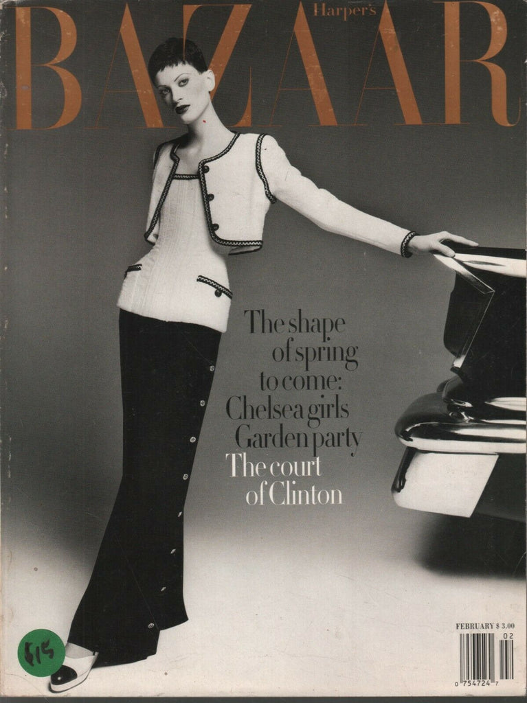 Harper's Bazaar Fashion February 1993 Chelsea Bill Hillary Clinton 012721ame2