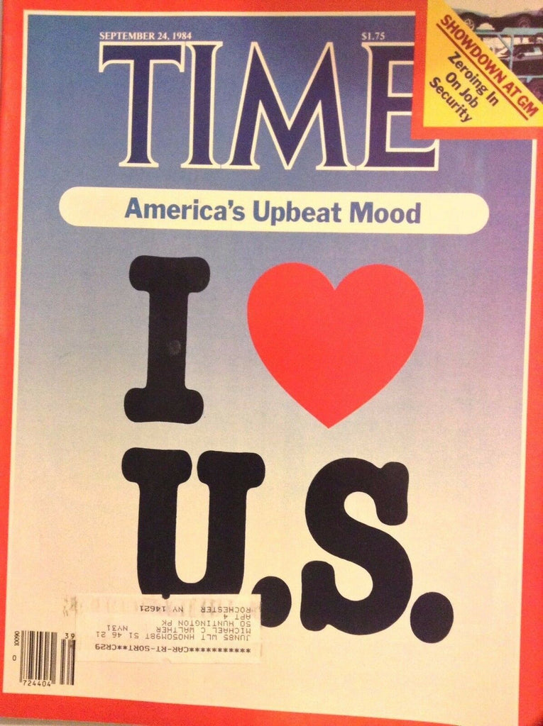 Time Magazine America's Upbeat Mood September 24, 1984 112217nonrh
