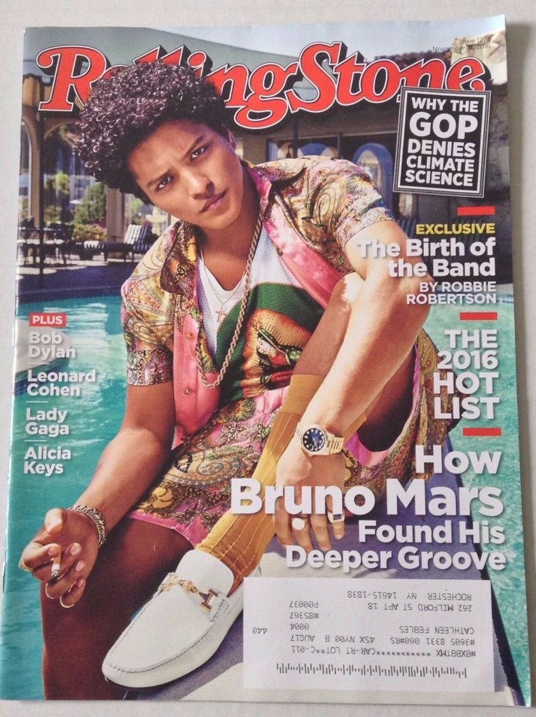Rolling Stone Magazine Bruno Mars Boby Dylan November 17, 2016 022817NONRH