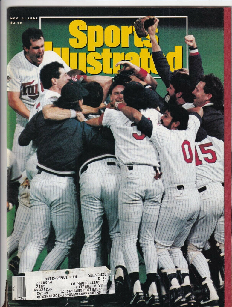 Sports Illustrated Twins World Series Win November 4, 1991 091619nonr