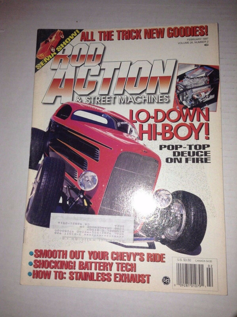 Rod Action Magazine Deuce On Fire Chevys February 1997 032817NONRH